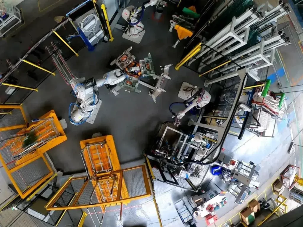 Îlot robotisé dédié à la conception de machines spéciales chez CST Études